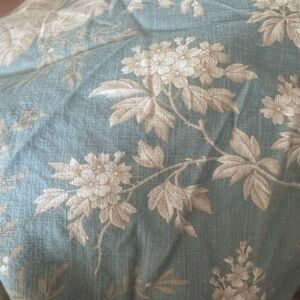 Restoration Hardware Blue and Cream Floral Fabric